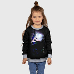 Свитшот детский Сатору Satoru Gojou, цвет: 3D-меланж — фото 2