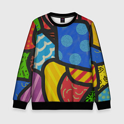 Свитшот детский В стиле ромеро бритто, цвет: 3D-черный