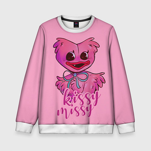 Детский свитшот Pink Kissy Missy / 3D-Белый – фото 1