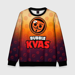 Детский свитшот Бабл Квас Bubble Kvas, логотип