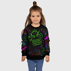 Свитшот детский League Of Legends неон - Arcane, цвет: 3D-черный — фото 2