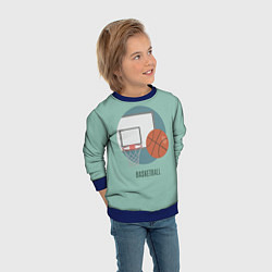 Свитшот детский Basketball Спорт, цвет: 3D-синий — фото 2