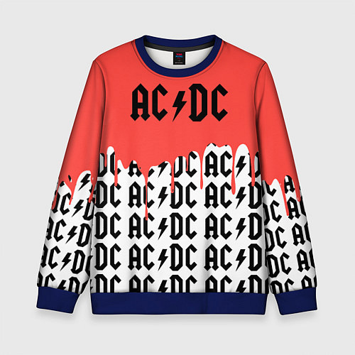 Детский свитшот Ac dc rock / 3D-Синий – фото 1