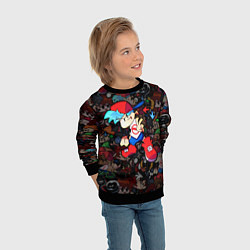 Свитшот детский Бойфренд Boyfriend FNF, цвет: 3D-черный — фото 2