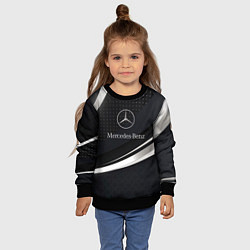 Свитшот детский Mercedes-Benz Sport, цвет: 3D-черный — фото 2