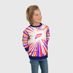 Свитшот детский Bright Lines Forza Horizon 5, цвет: 3D-синий — фото 2