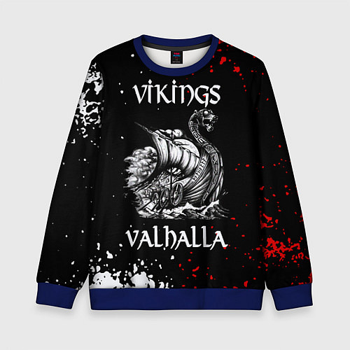 Детский свитшот Викинги: Вальхалла Vikings: Valhalla / 3D-Синий – фото 1
