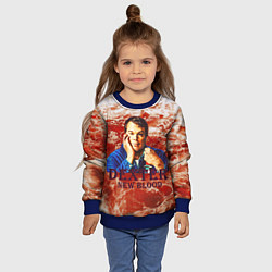 Свитшот детский Новая кровь - Декстер, цвет: 3D-синий — фото 2