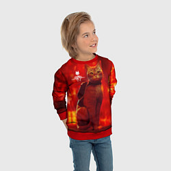 Свитшот детский The Stray, цвет: 3D-красный — фото 2