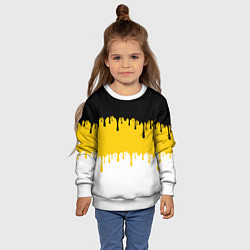 Свитшот детский Российская Империя потёки, цвет: 3D-белый — фото 2