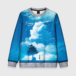 Свитшот детский Let your dreams come true, цвет: 3D-меланж