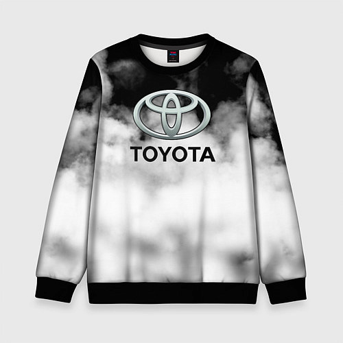 Детский свитшот Toyota облако / 3D-Черный – фото 1