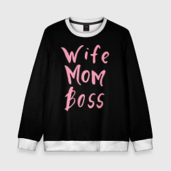 Детский свитшот Wife Mom Boss