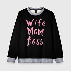 Детский свитшот Wife Mom Boss