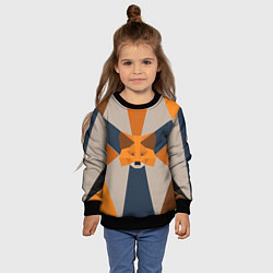 Свитшот детский Metamask Крипто лиса, цвет: 3D-черный — фото 2