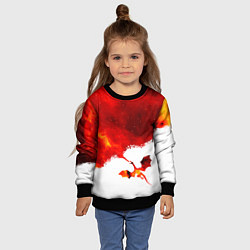 Свитшот детский ДЫХАНИЕ ЗВЕЗДНОГО ДРАКОНА DRAGON FIRE, цвет: 3D-черный — фото 2