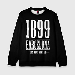 Свитшот детский Barcelona 1899 Барселона, цвет: 3D-черный