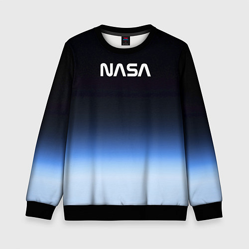 Детский свитшот NASA с МКС / 3D-Черный – фото 1