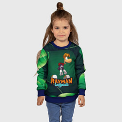 Свитшот детский Rayman Legends Green, цвет: 3D-синий — фото 2