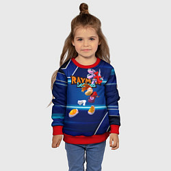 Свитшот детский Rayman Legends Blue, цвет: 3D-красный — фото 2