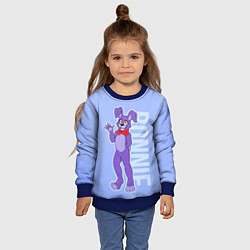 Свитшот детский Кролик Бонни, цвет: 3D-синий — фото 2