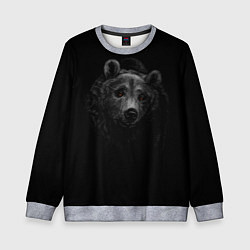 Детский свитшот Голова хищного медведя