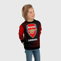 Свитшот детский АРСЕНАЛ Arsenal Разводы, цвет: 3D-черный — фото 2