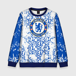 Свитшот детский Chelsea football, цвет: 3D-синий