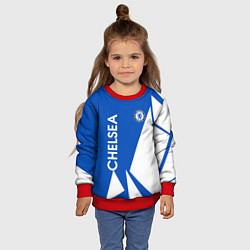 Свитшот детский Челси спорт, цвет: 3D-красный — фото 2