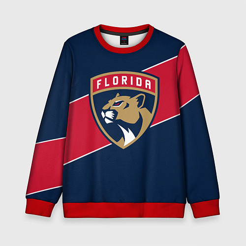Детский свитшот Florida Panthers , Флорида Пантерз / 3D-Красный – фото 1