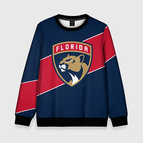 Детский свитшот Florida Panthers , Флорида Пантерз / 3D-Черный – фото 1