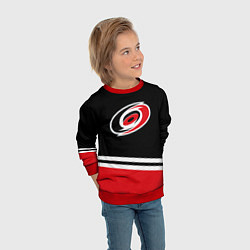 Свитшот детский Carolina Hurricanes , Каролина Харрикейнз, цвет: 3D-красный — фото 2