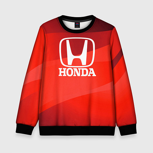 Детский свитшот HONDA хонда / 3D-Черный – фото 1