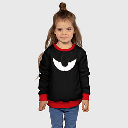 Свитшот детский Улыбка Дьявола Cuphead, цвет: 3D-красный — фото 2