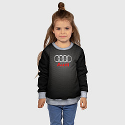 Свитшот детский Audi карбон, цвет: 3D-меланж — фото 2