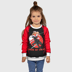 Свитшот детский Kazuto and Asuna, цвет: 3D-белый — фото 2