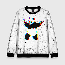 Детский свитшот Banksy Panda with guns Бэнкси