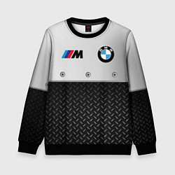 Свитшот детский BMW БМВ СТАЛЬ, цвет: 3D-черный