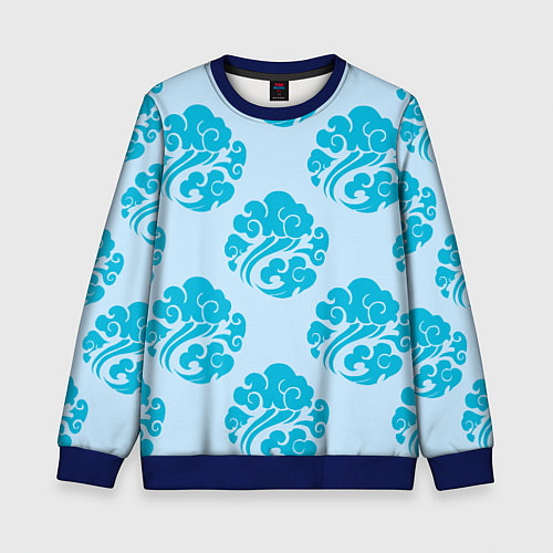 Детский свитшот Гусу Лань / 3D-Синий – фото 1