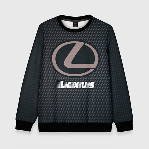 Детский свитшот LEXUS Lexus - Карбон / 3D-Черный – фото 1