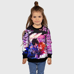 Свитшот детский Чуя и дазай проза бродячих псов, цвет: 3D-черный — фото 2