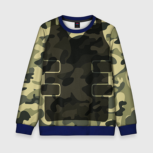 Детский свитшот Body Armor / 3D-Синий – фото 1