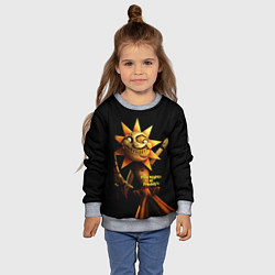Свитшот детский Five Nights at Freddys: Security Breach - Солнце D, цвет: 3D-меланж — фото 2