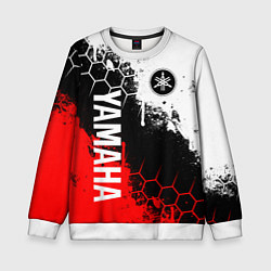 Свитшот детский YAMAHA - ЯМАХА, цвет: 3D-белый