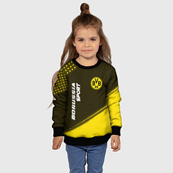 Свитшот детский БОРУССИЯ Borussia Sport Краска, цвет: 3D-черный — фото 2