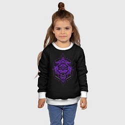 Свитшот детский Демон Тигр, цвет: 3D-белый — фото 2