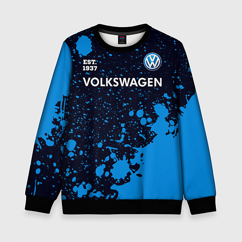 Детский свитшот ФОЛЬКСВАГЕН Est 1937 Краска / 3D-Черный – фото 1