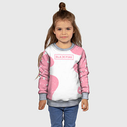 Свитшот детский Black pink, цвет: 3D-меланж — фото 2