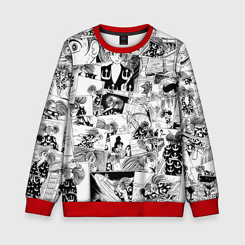 Детский свитшот Dororo pattern / 3D-Красный – фото 1