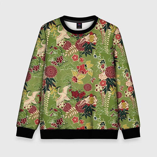 Детский свитшот Япония-Китай Сюжет / 3D-Черный – фото 1